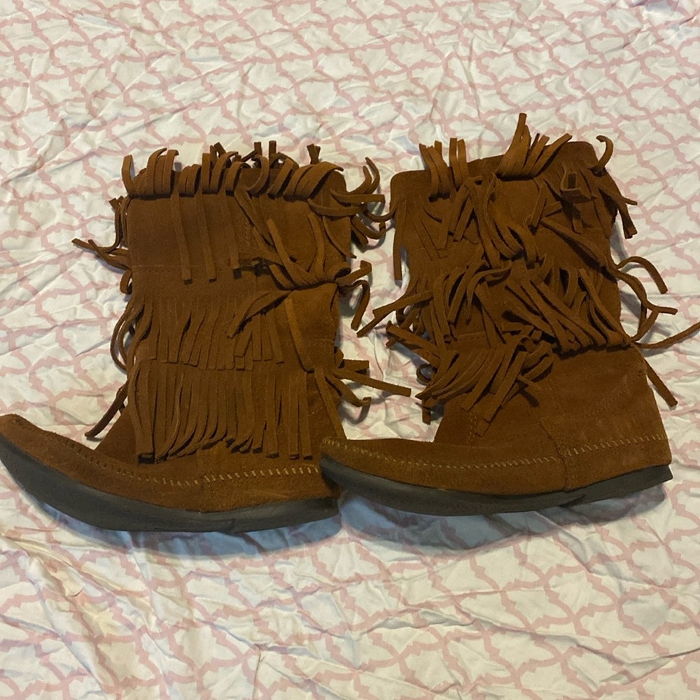 Minnetonka 3-Layer Fringe Boot - image 1